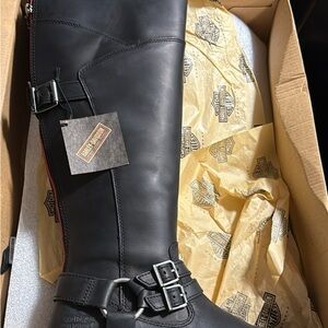 Harley-Davidson Black genuine Leather  woman’s riding boots